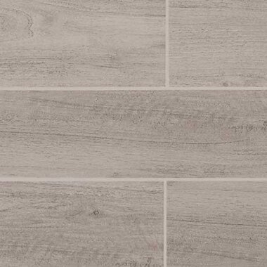 Edgewood Wood Look Porcelain Tile 6" x 24" - Steel