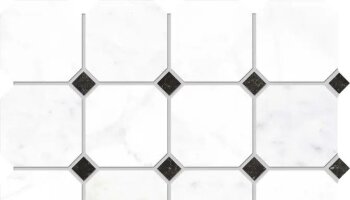 Concert Octagono Mosaic Marble Look Tile 12