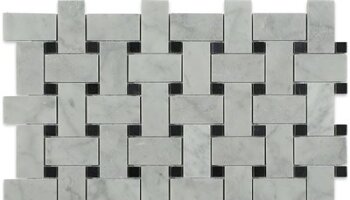 Trenza Basketweave Marble Look Tile 11.75