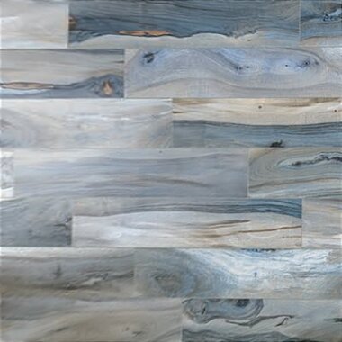 Brazilian "Polished" Wood Look Porcelain Tile 8" x 48" - Tiger Blue