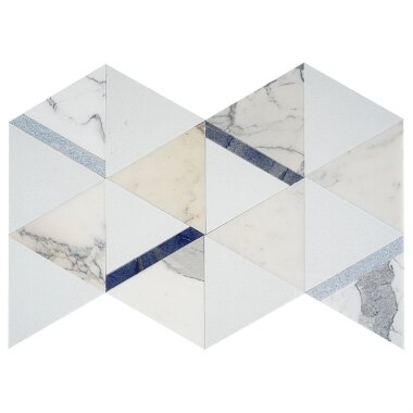 Wunder Decor Marble Look Tile 13.6" x 23.6" - Calacatta Azul