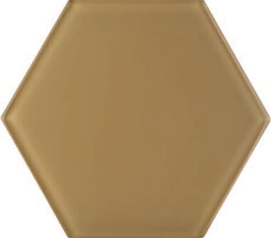 Vetro Hexagon 6" x 6" - Warm Beige