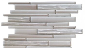 Glass Tile Wood Look Baguette Mosaic 12