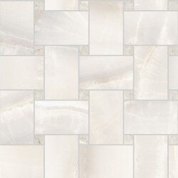 Akoya Weave Marble Look Tile 12" x 12" - White