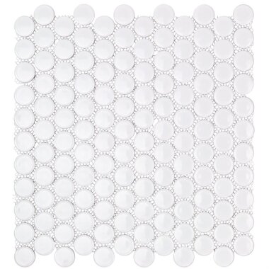 Simple 2.0 Circle Tile 12.32" x 12.99" - White