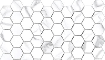 Mayfair Marble Look Tile HD Hexagon Mosaic 1.25