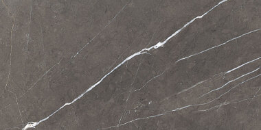 Piasentina Marble Look Tile Semi-Polished 12" x 24" - Dark Grey