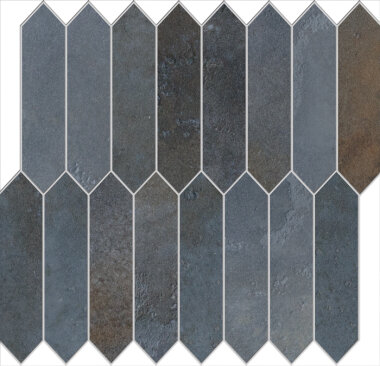 Home Picket Mosaic Tile 12" x 10" - Bluelagoon