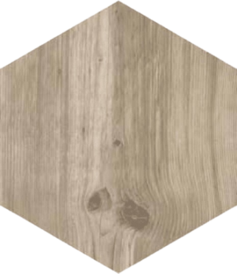 Cortina Hexagon Wood Look Porcelain Tile 10" x 8" - Natural