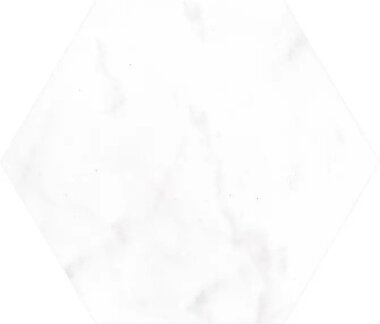 Concert Esagono Decor Marble Look Tile 7" x 6" - White