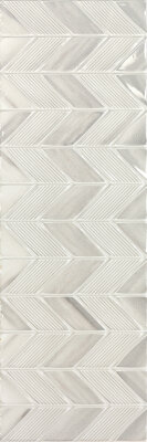 Riverdale Bright Aden Deco Marble Look Tile 11.8" x 35.4" - Ash