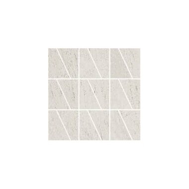 Granum Trapezoid Mosaic Marble Look Tile 12" x 12" - Bianco