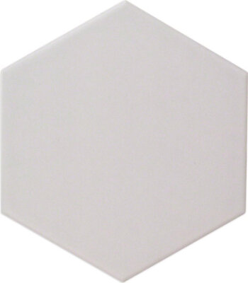 Hexagono Tile Liso Matte 6" x 6" - Perla