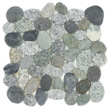 Riverstone Pebbles Tile 11.81" x 11.81" - Panu Multicolor Honed