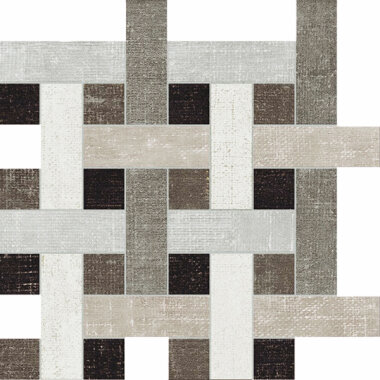 Aria Basketweave Tile 12.3" x 12.3" - Mix