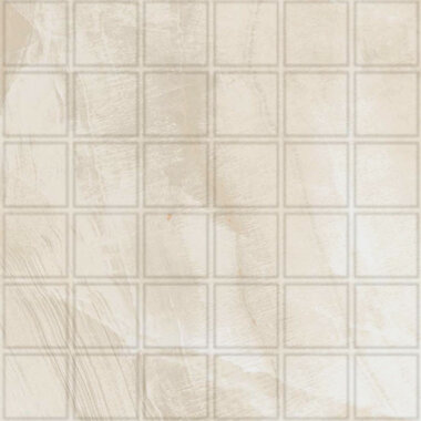 Gemma Mosaic Marble Look Tile "Polished" 12" x 12" - Beige Onyx