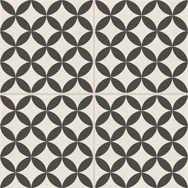 D_segni Tile Stella Deco 8" x 8" - M0UA Chalk, Midnight, Shadow and Smoke Blend