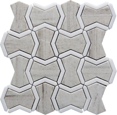 Sahara Maghreb 10.3" x 10.3" - Grey, Beige