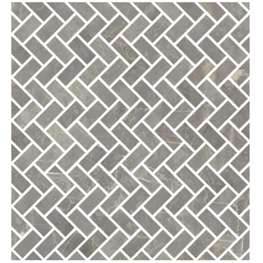 Marmorea Lisca Mosaic Marble Look Tile 12" x 12.5" - Girigio Imperiale