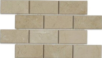 Crema Marfil Tile Beveled Brick 2