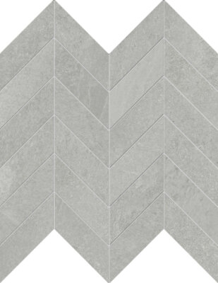 Nuances Chevron Mosaic Tile 12" x 12" - Pearl