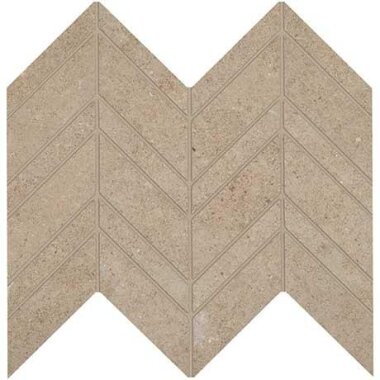 Modern Formation Tile Unpolished / Textured / Light Polished Blend Chevron 12" x 12" - Overland Beige