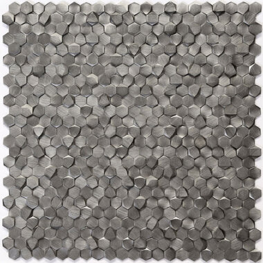 Escalia Mosaic Tile 12" x 12" - Painted Chorcoal