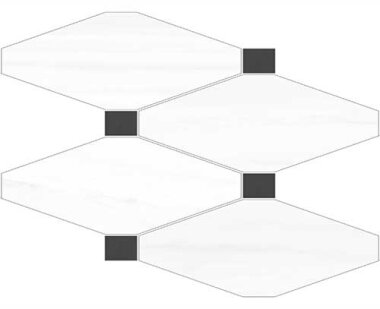 Dolomiti T.8 Mosaic Marble Look Tile 11.6" x 8.7" - Dolomiti