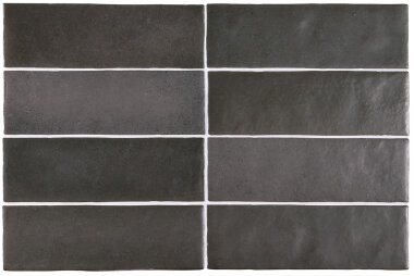 Magma Wall Tile 2.5" x 8" - Black Coal