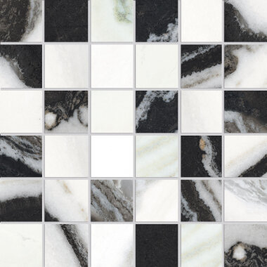 Symphony 2x2 Mosaic Tile 12" x 12" - Snow