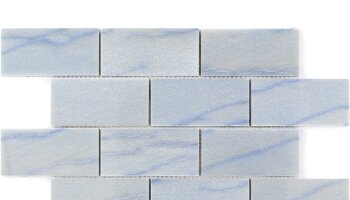 Blue Macauba Brick Marble Look Tile 11.81