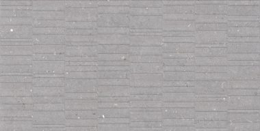 Fossil Impatto Tile 24" x 48" - Grey Groove