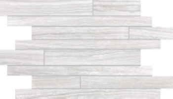 Eramosa Tile Random Strip Mosaic - Ice