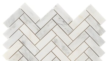 Asian Statuary Herringbone Tile 11.25