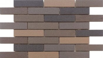 Striped Mix Brick Mosaic Tile 11.8