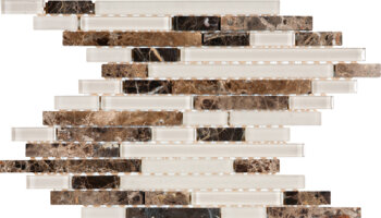 Glass Tile Baguette Interlocking 11,9