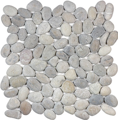 Spa Pebbles Natural Mosaic 12" x 12" - Vitality Mica