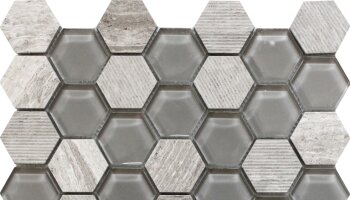 Bali Mantra - Hexagon Mosaic Tile - 11.8