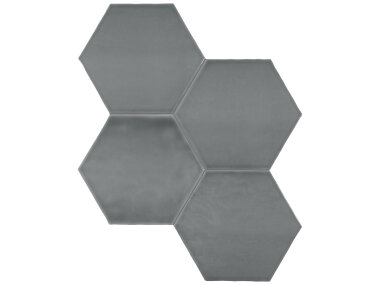 Teramoda 6" Hexagon Tile - Charcoal