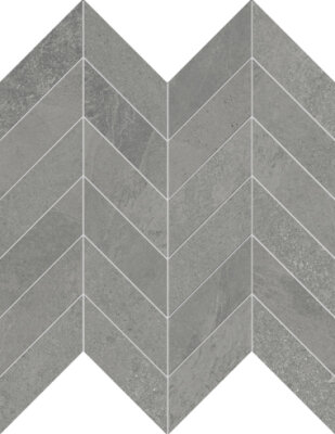 Nuances Chevron Mosaic Tile 12" x 12" - Grey