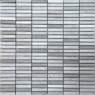 Avante Mosaic Tile 12.13" x 12.25" - Bianco