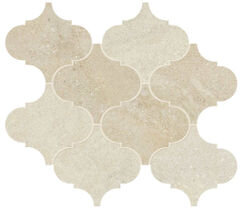 Tycoon Arabesque Mosaic Tile 12" x 14.5" - Beige mix