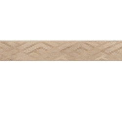 Antique Deco Wood Look Porcelain Tile 8" x 48" - Clay