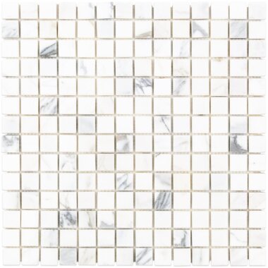 Calacatta Mosaic Marble Look Tile 12" x 12" - Calacatta