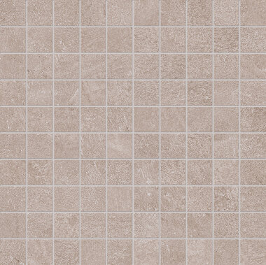 Sixty 1" x 1" Mosaico Tile 12" x 12" - Fango