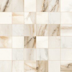 Trumarmi 2" x 2" Mosaic Marble Look Tile 12" x 12" - Gold