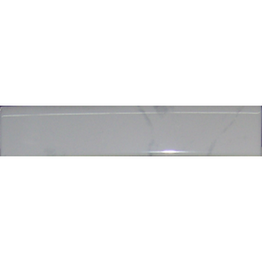 Statuario Bullnose Tile 2" x 10" - Blanco