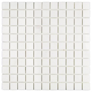 White Thassos Mosaic Tile 12" x 12" - White Thassos