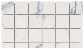 Calacatta Azul Mosaic Marble Look Tile 12