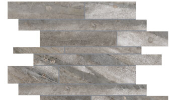 Evolution Random Strip Mosaic Tile - Mica